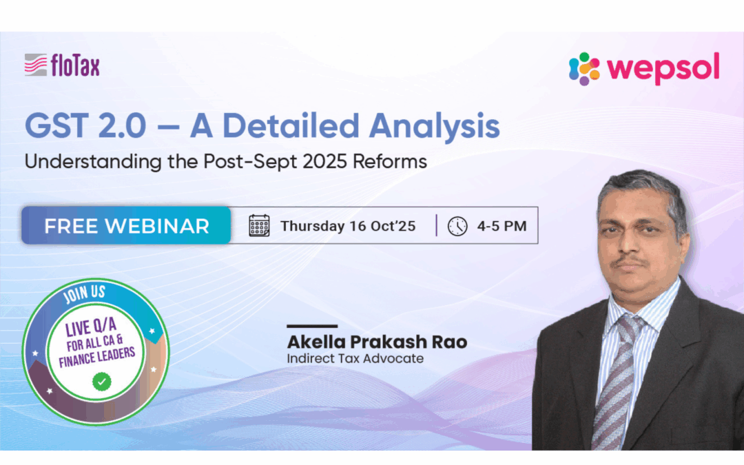 GST 2.0 – A Detailed Analysis: Understanding the Post-Sept 2025 Reforms
