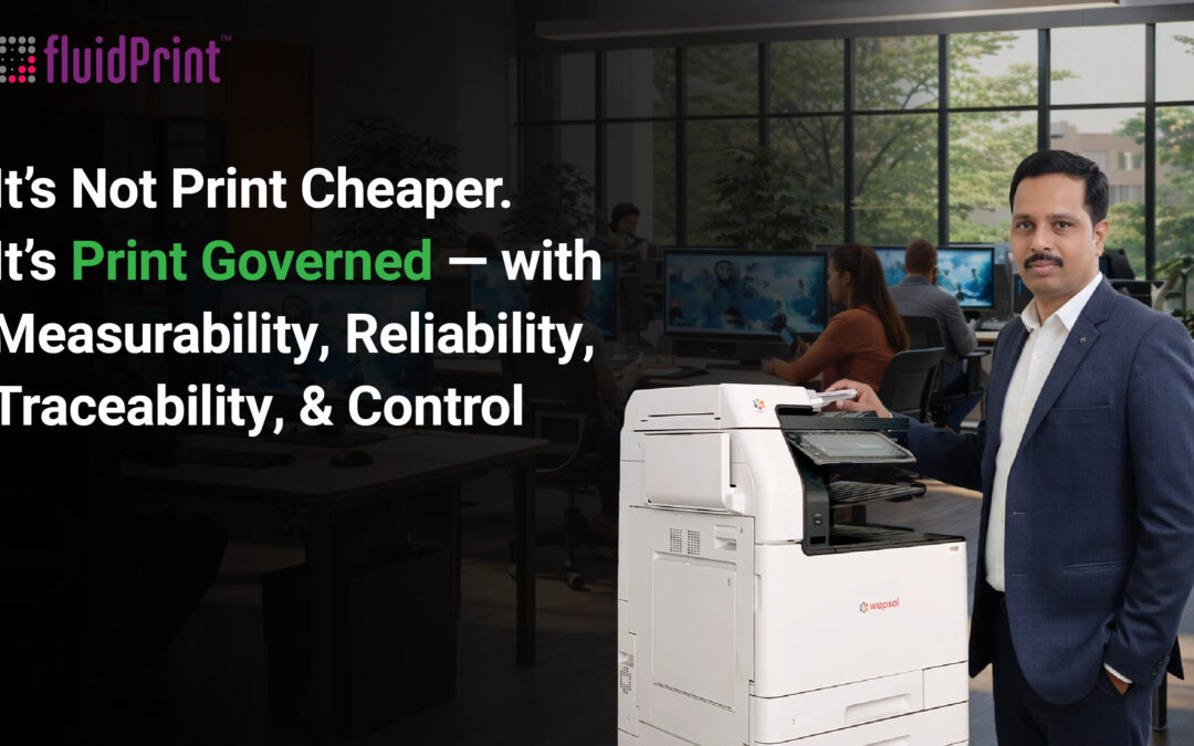 It’s Not Print Cheaper. It’s Print Governed — with Measurability, Reliability, Traceability, and Control